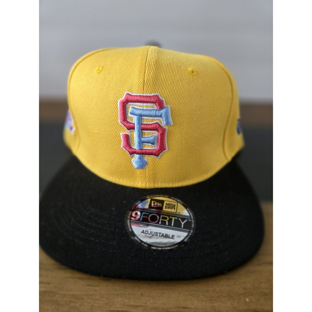 New Era Gold/Black San Francisco Giants 60th Anniversary Patch Adjustable